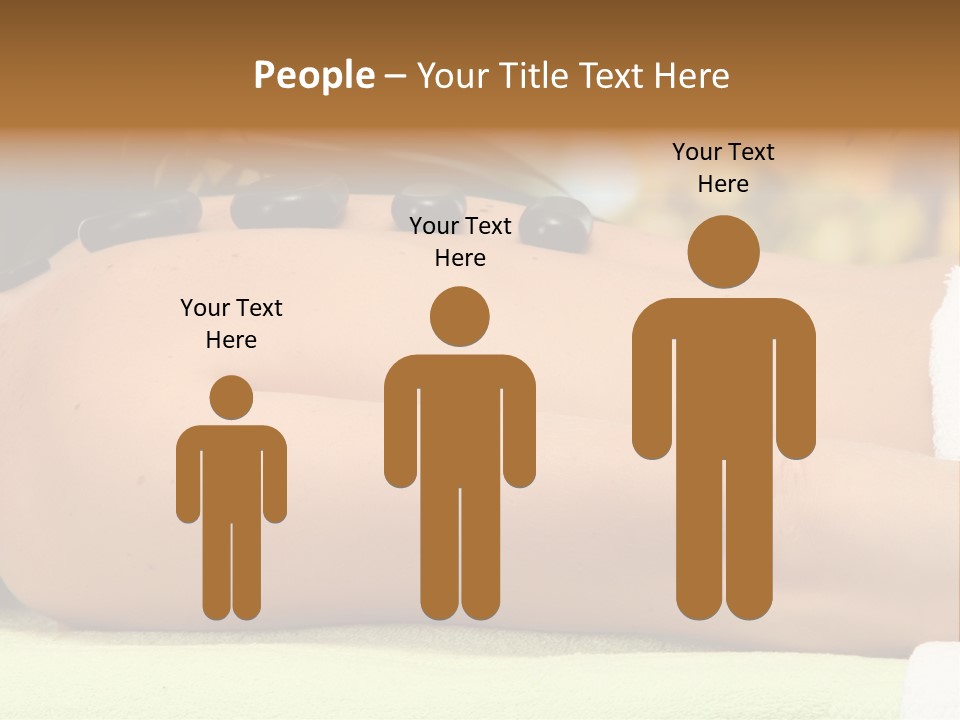 Towel Orchid Treatment PowerPoint Template