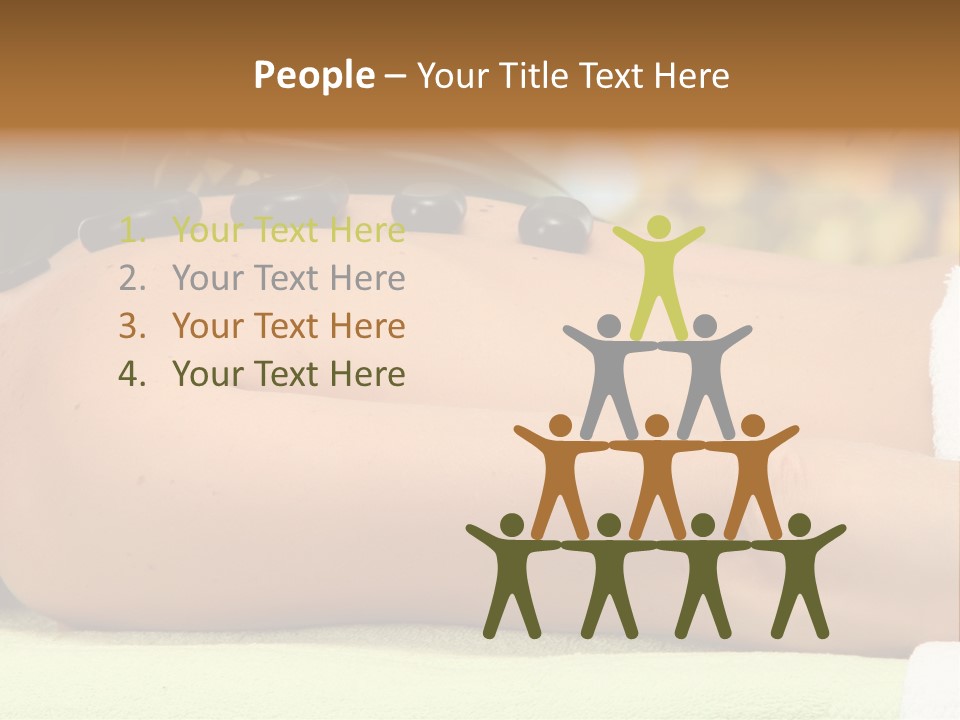 Towel Orchid Treatment PowerPoint Template