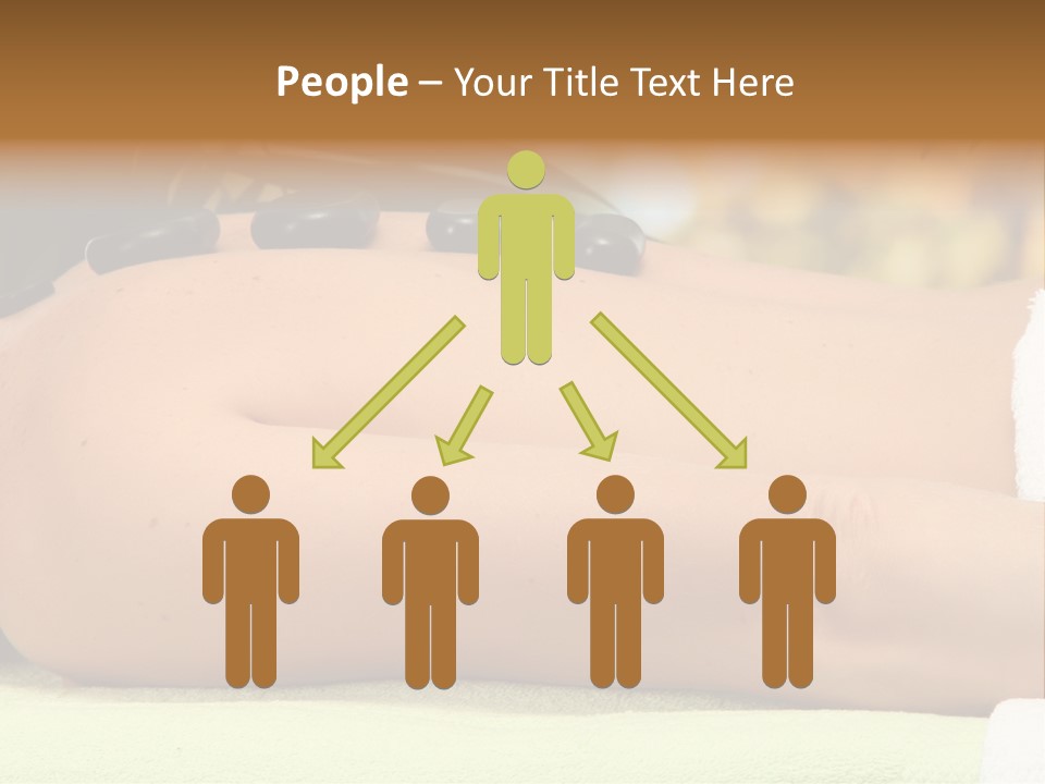 Towel Orchid Treatment PowerPoint Template