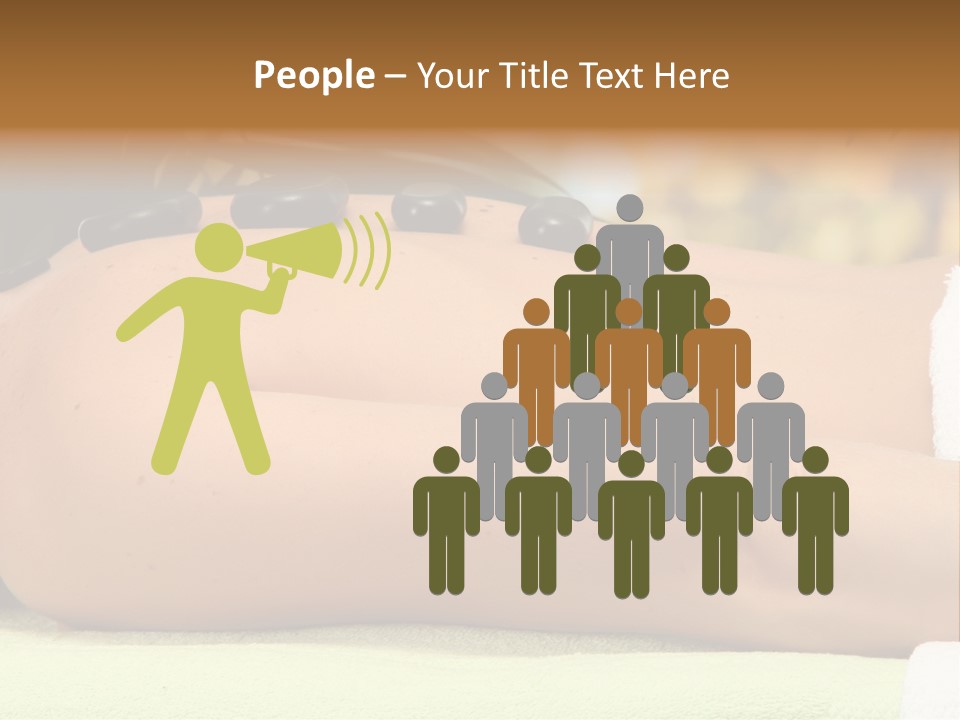 Towel Orchid Treatment PowerPoint Template