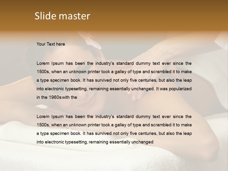 Beauty Wellness Back PowerPoint Template