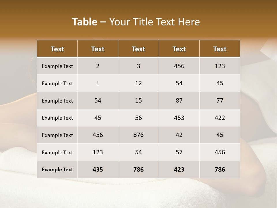 Beauty Wellness Back PowerPoint Template