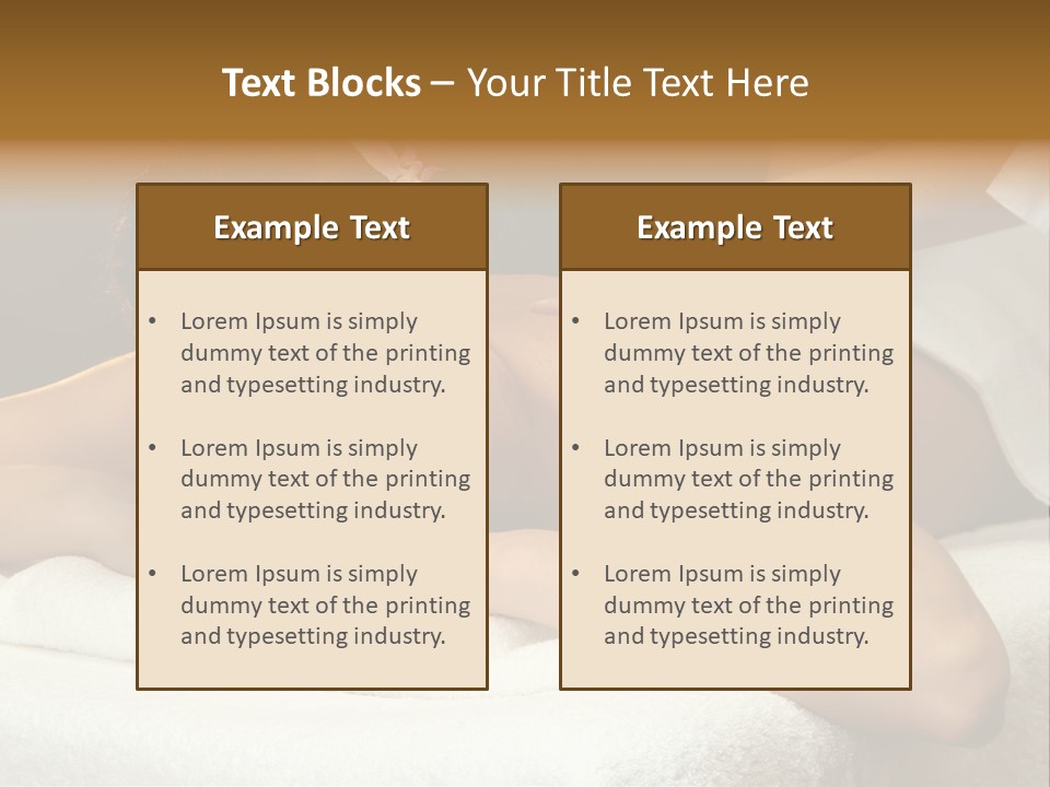 Beauty Wellness Back PowerPoint Template