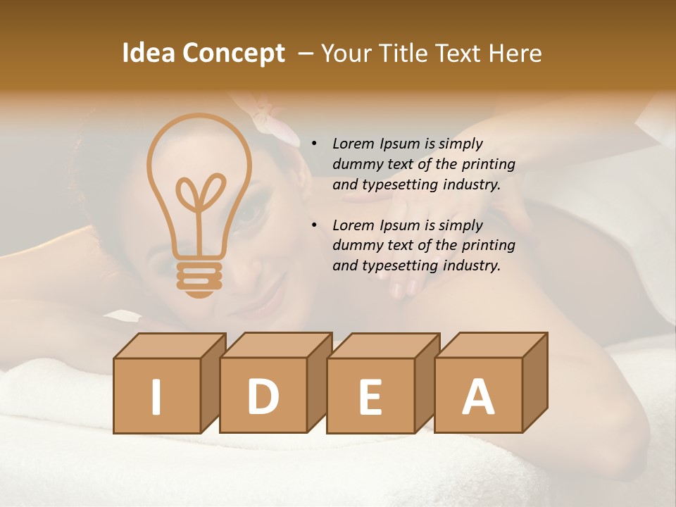 Beauty Wellness Back PowerPoint Template