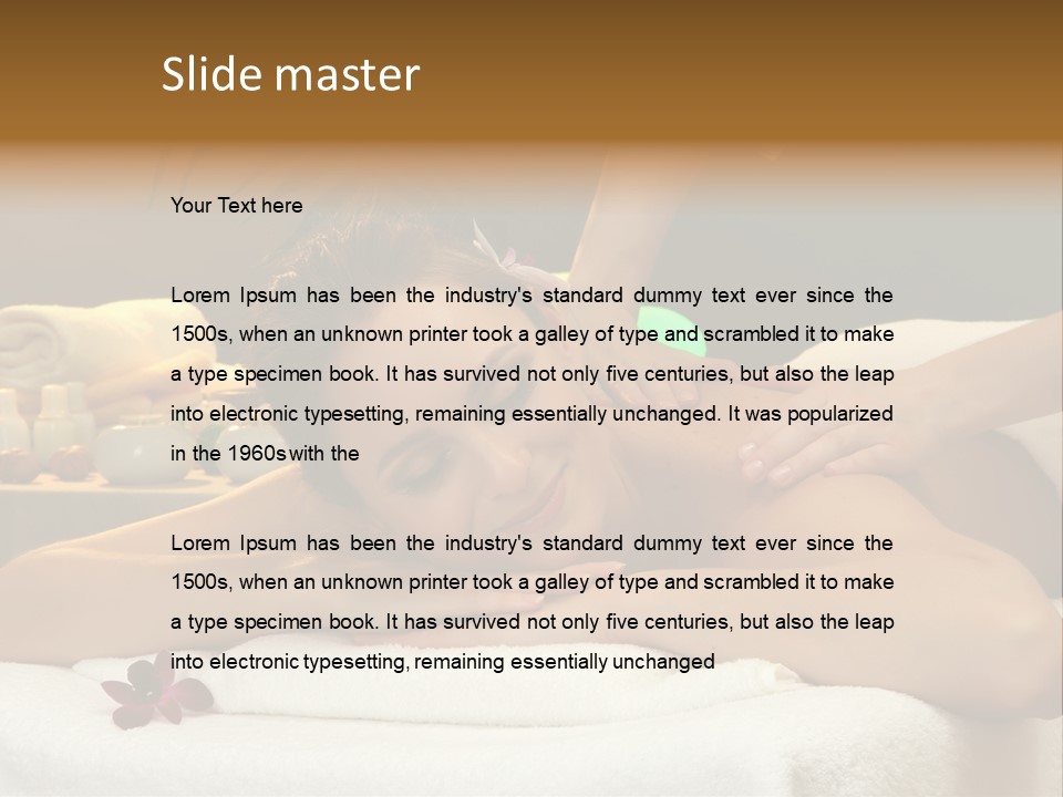 Attractive Relaxation Asian PowerPoint Template
