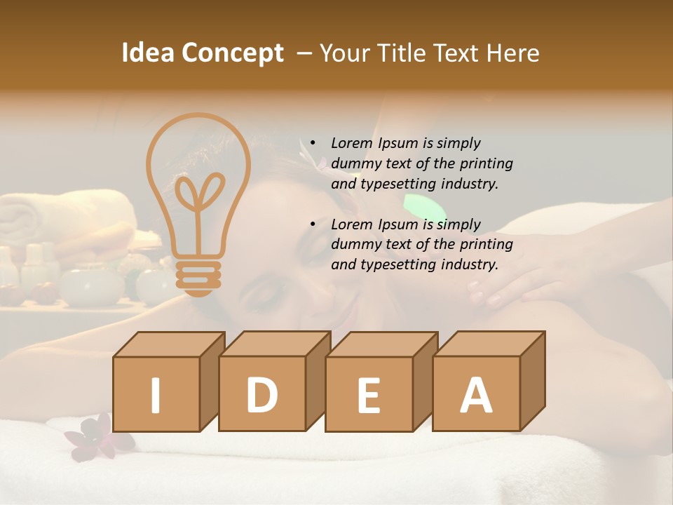 Attractive Relaxation Asian PowerPoint Template