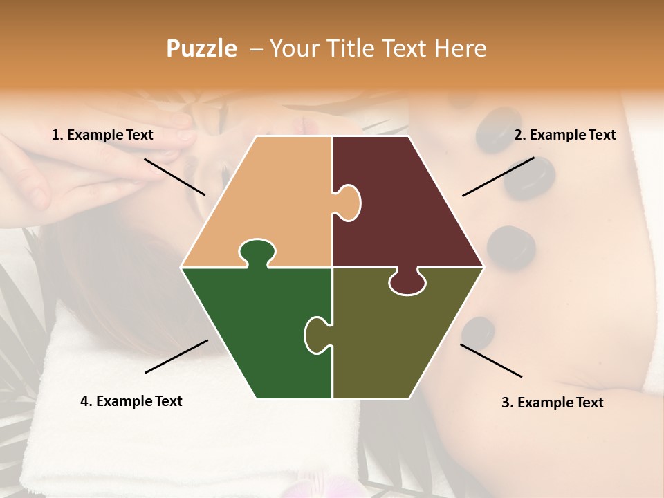 Massaging Young Salon PowerPoint Template