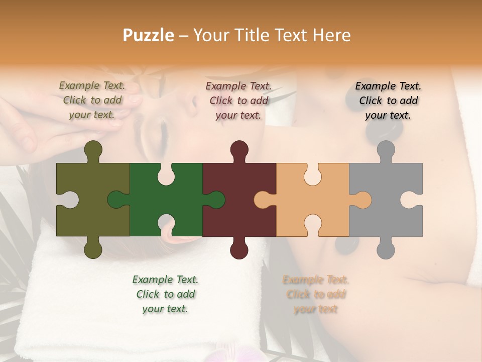 Massaging Young Salon PowerPoint Template