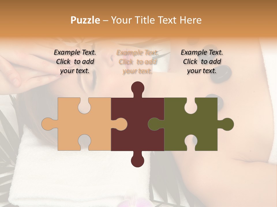 Massaging Young Salon PowerPoint Template