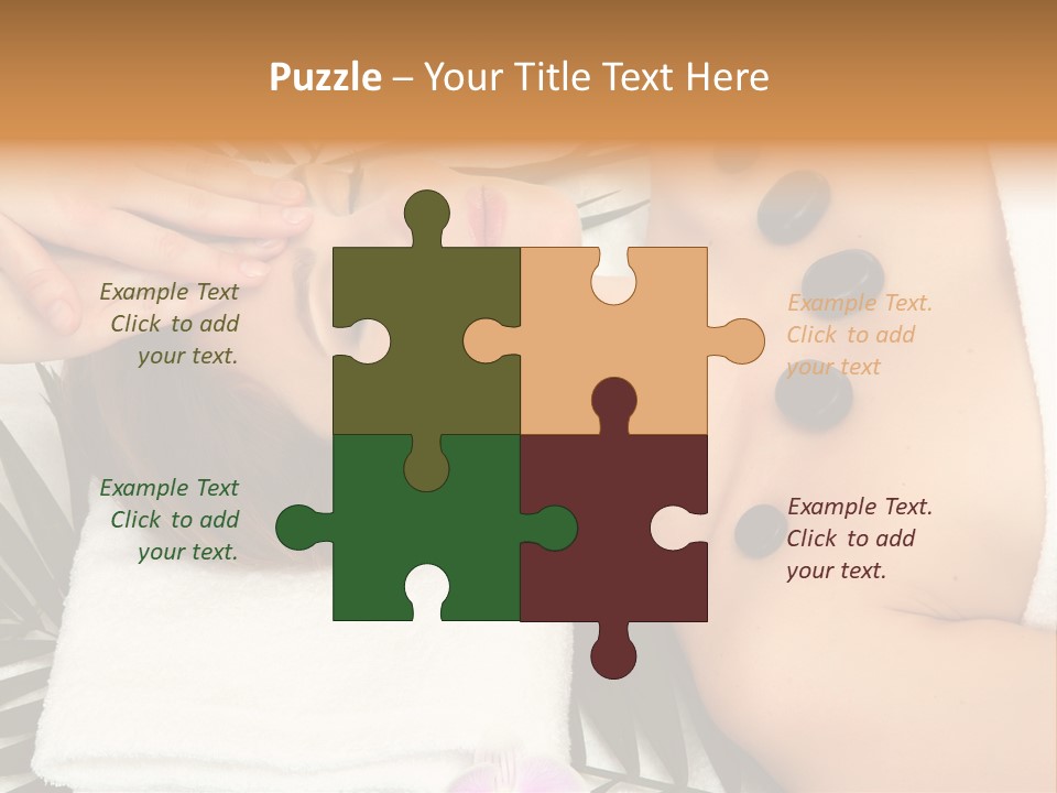 Massaging Young Salon PowerPoint Template