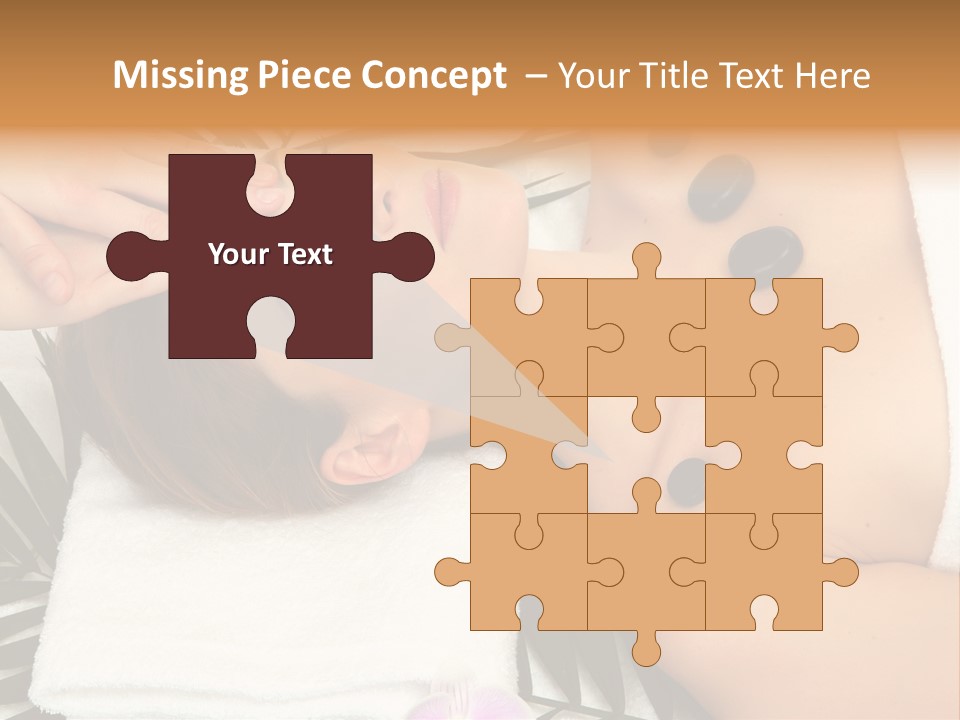 Massaging Young Salon PowerPoint Template