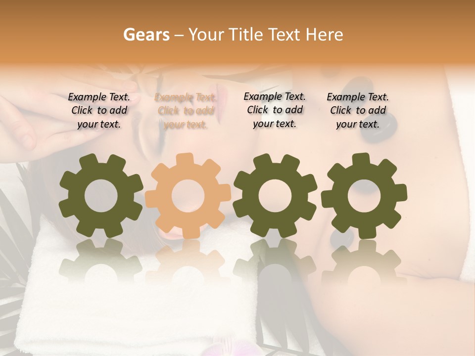 Massaging Young Salon PowerPoint Template