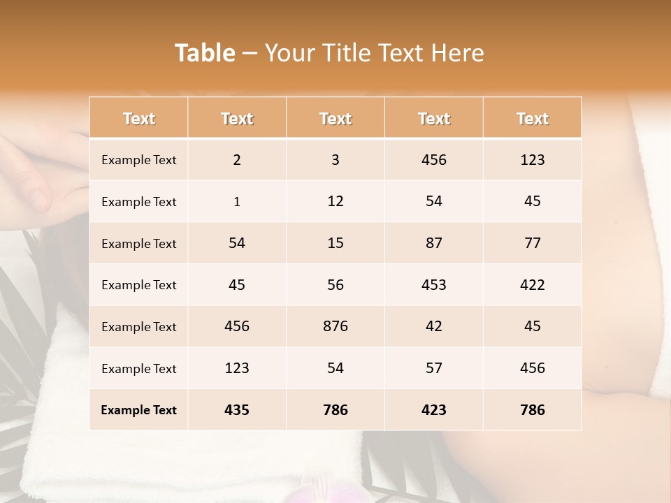Massaging Young Salon PowerPoint Template