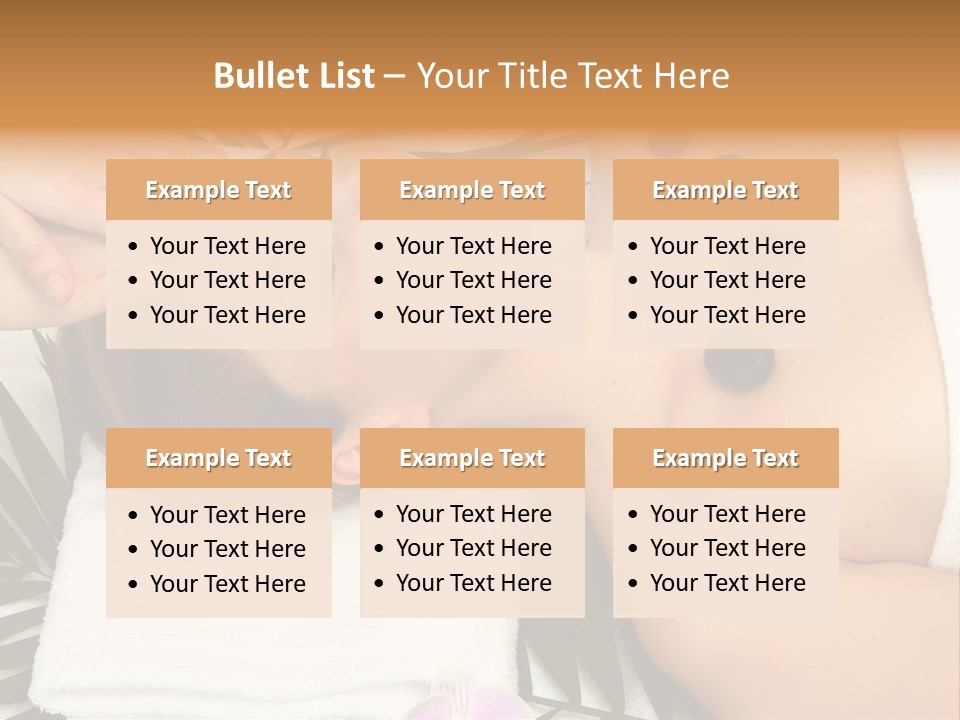 Massaging Young Salon PowerPoint Template