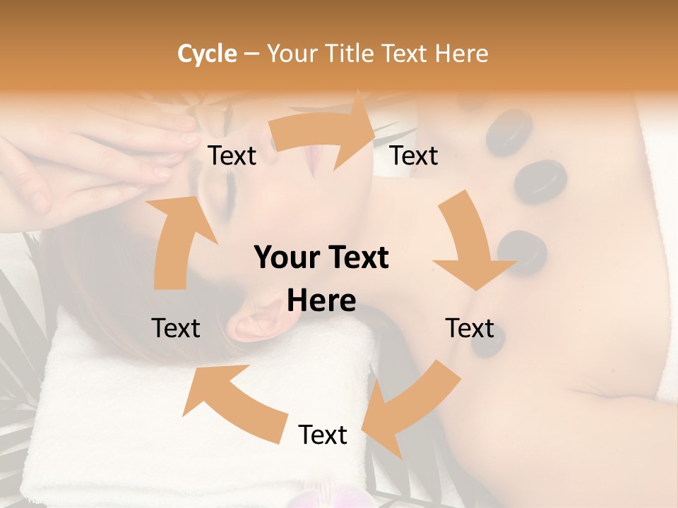 Massaging Young Salon PowerPoint Template