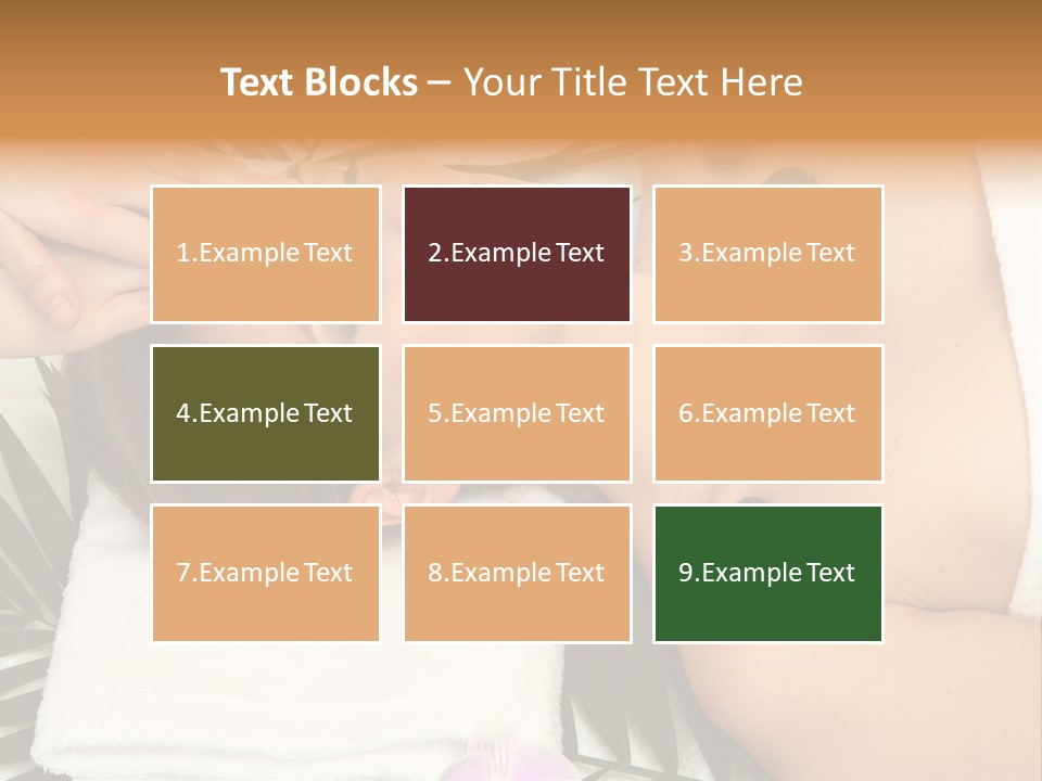 Massaging Young Salon PowerPoint Template