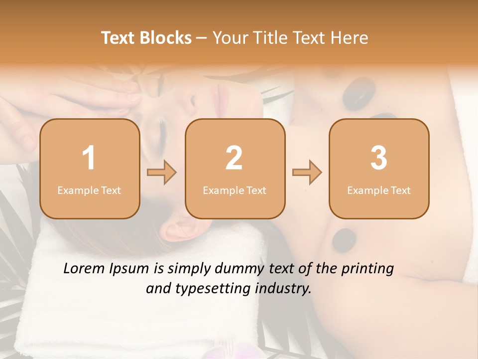 Massaging Young Salon PowerPoint Template