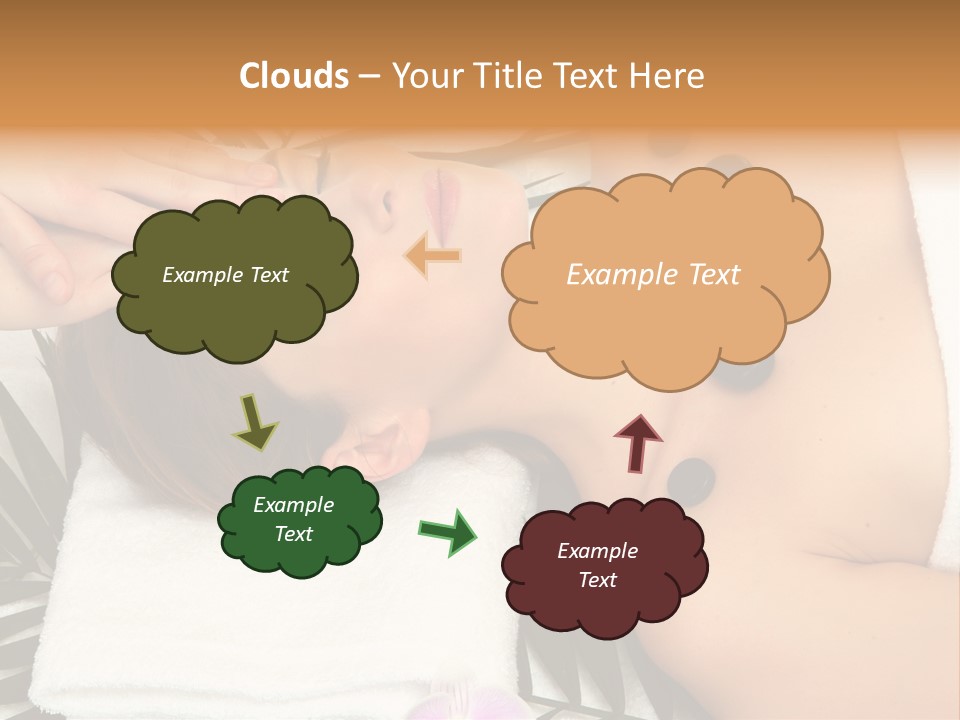 Massaging Young Salon PowerPoint Template