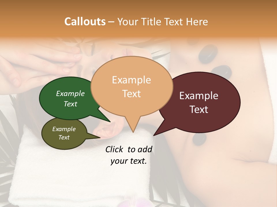 Massaging Young Salon PowerPoint Template