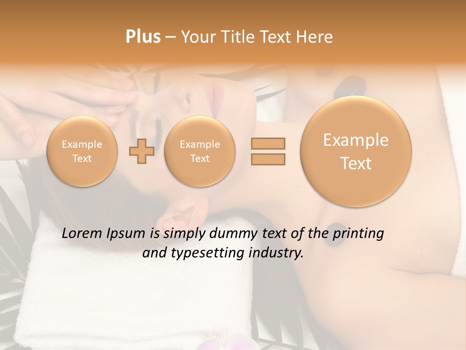 Massaging Young Salon PowerPoint Template