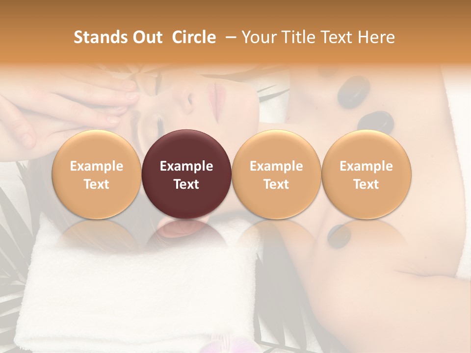 Massaging Young Salon PowerPoint Template