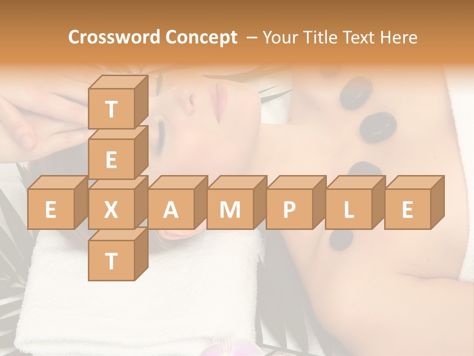 Massaging Young Salon PowerPoint Template