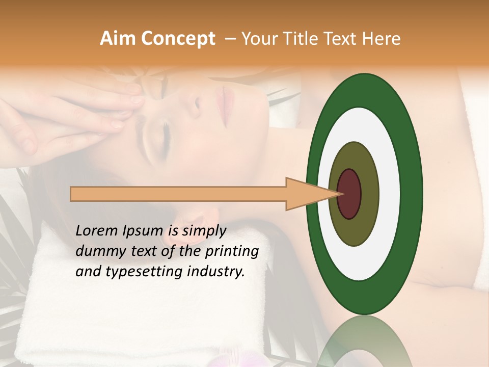 Massaging Young Salon PowerPoint Template