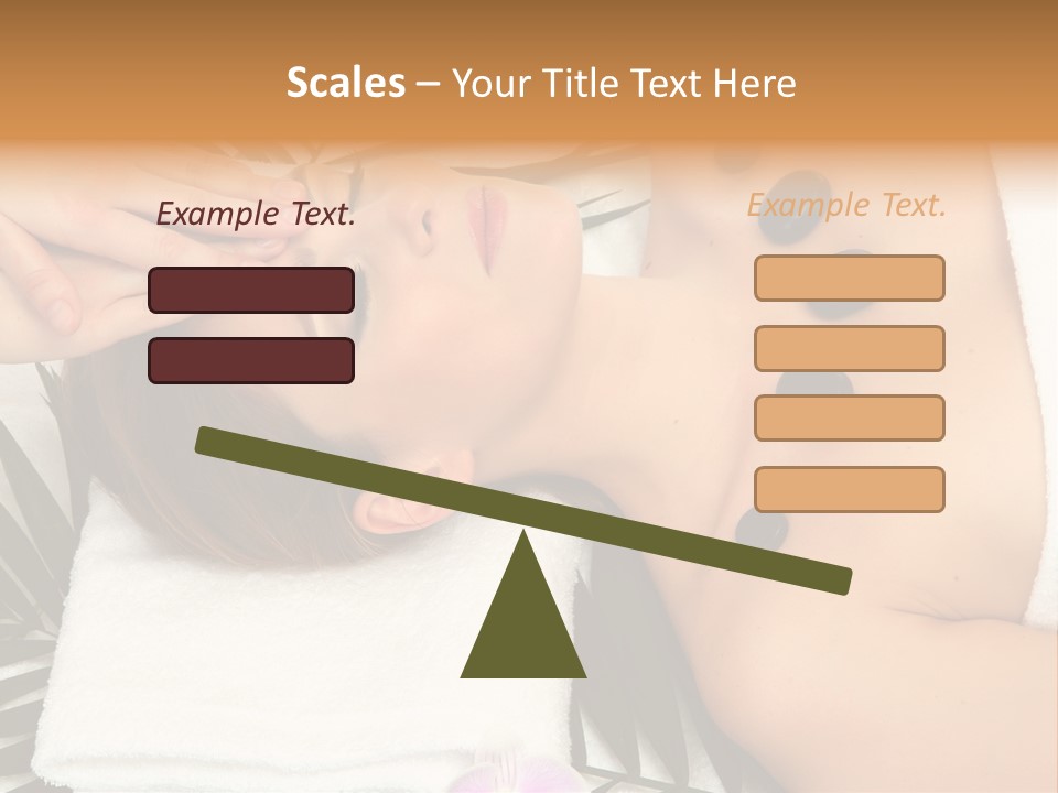 Massaging Young Salon PowerPoint Template