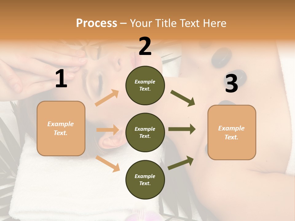 Massaging Young Salon PowerPoint Template
