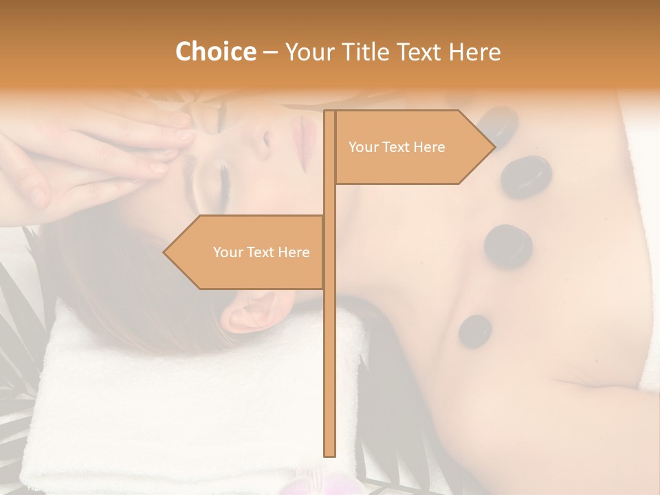 Massaging Young Salon PowerPoint Template