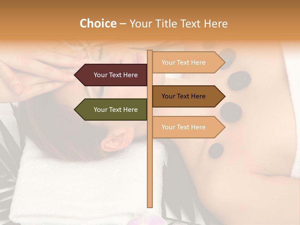 Massaging Young Salon PowerPoint Template