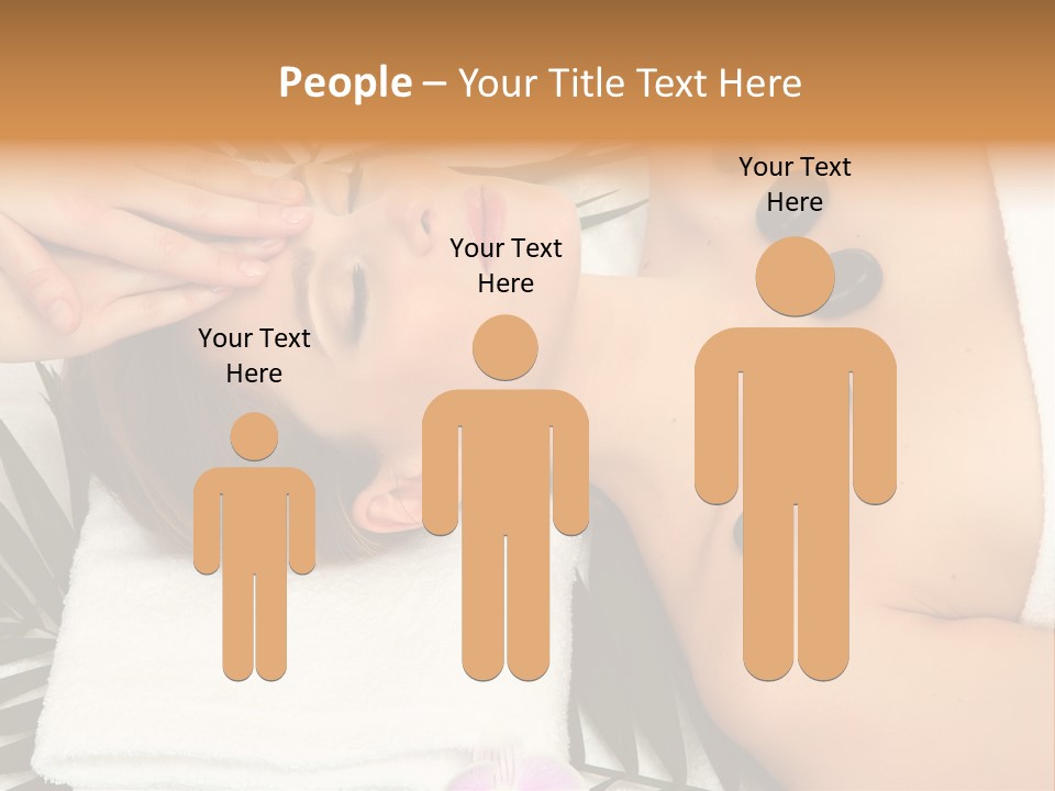 Massaging Young Salon PowerPoint Template
