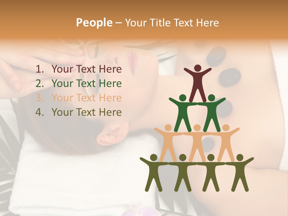 Massaging Young Salon PowerPoint Template