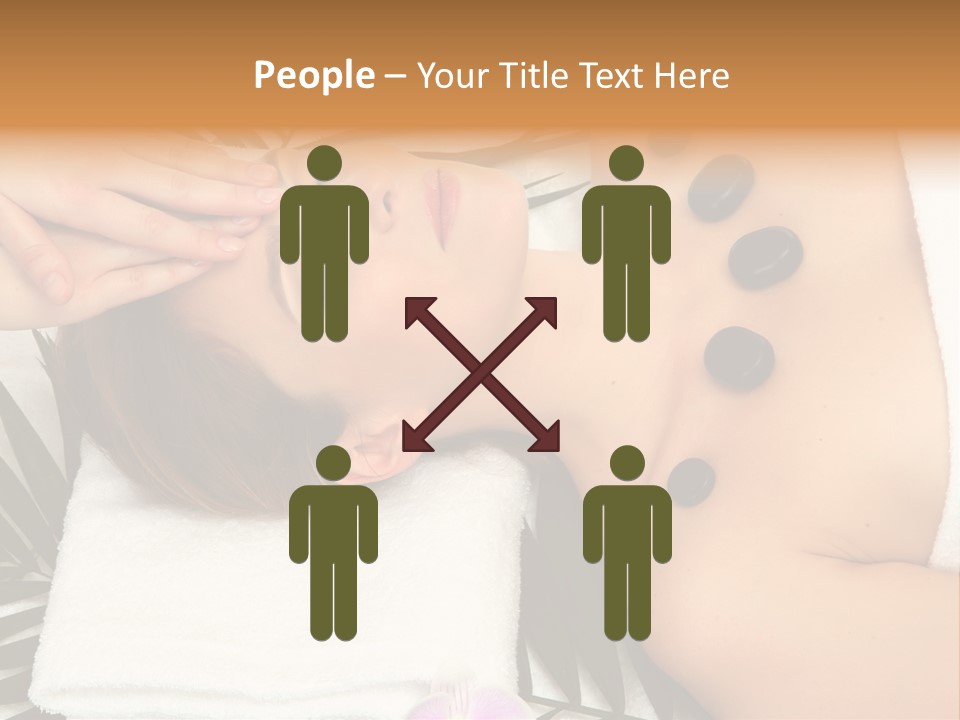 Massaging Young Salon PowerPoint Template