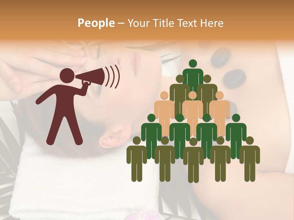 Massaging Young Salon PowerPoint Template