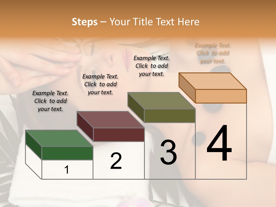 Massaging Young Salon PowerPoint Template