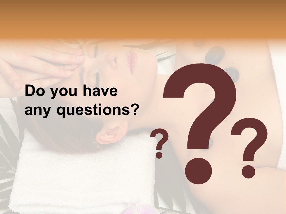 Massaging Young Salon PowerPoint Template