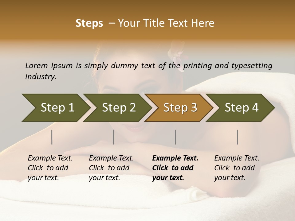 Model Treatment Green PowerPoint Template