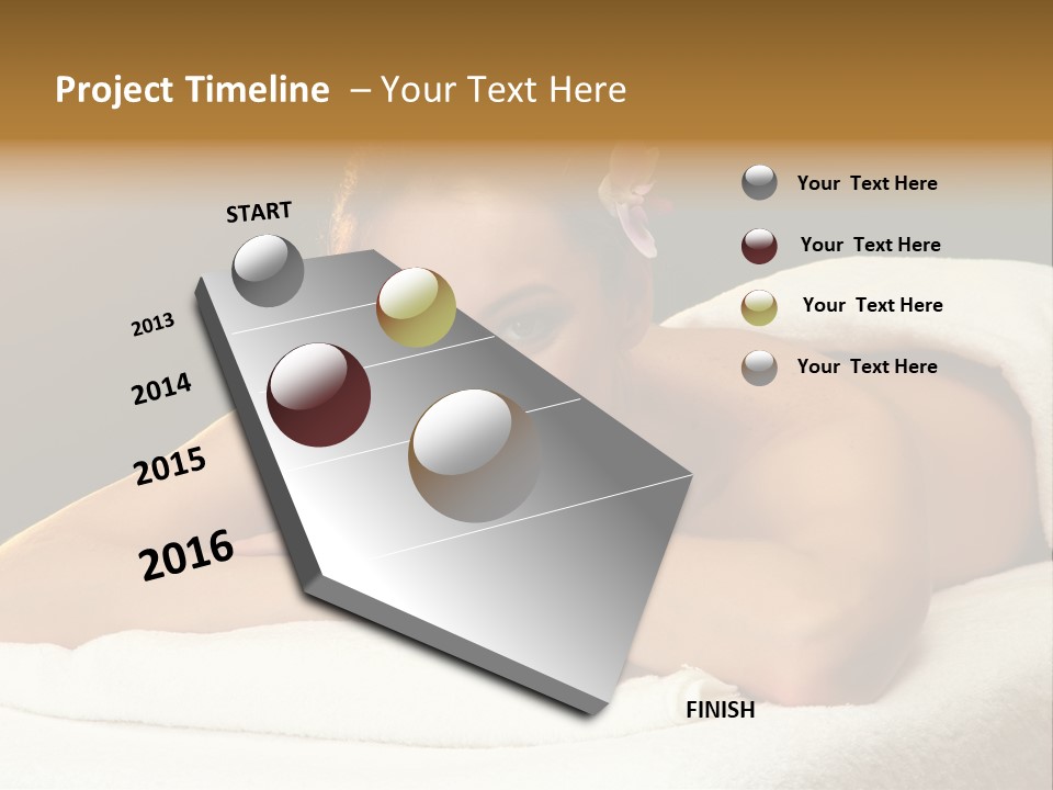 Model Treatment Green PowerPoint Template