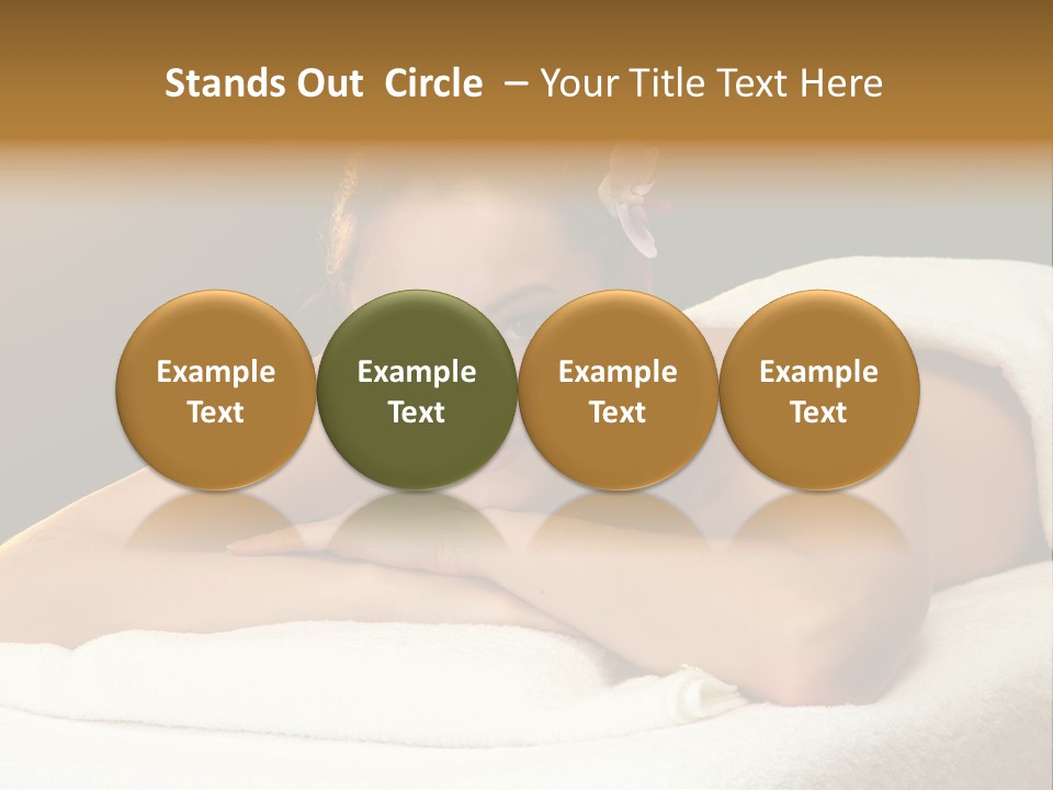 Model Treatment Green PowerPoint Template