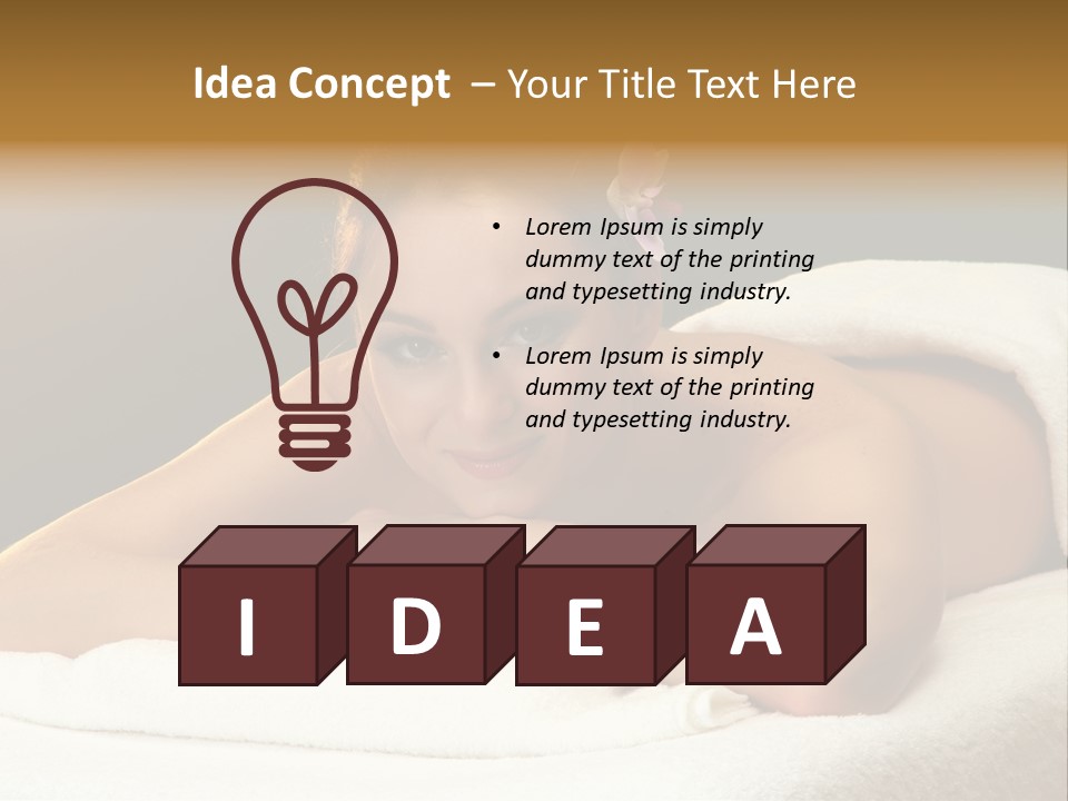 Model Treatment Green PowerPoint Template