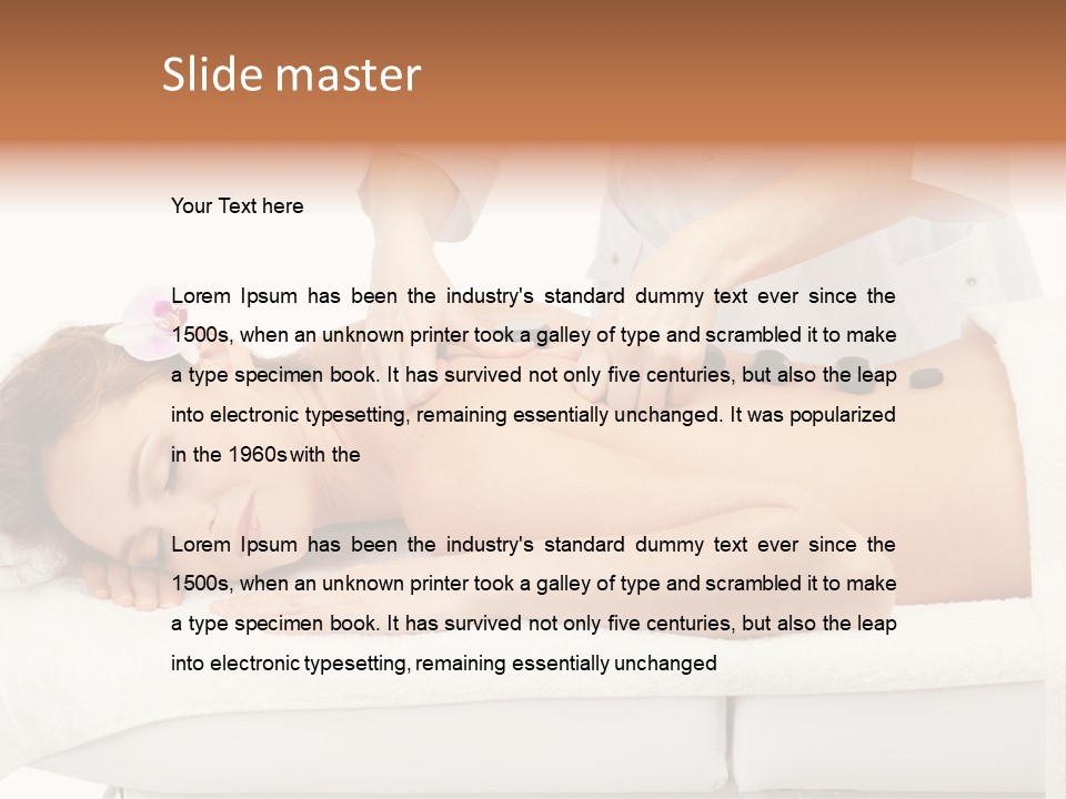 Attractive Lying Isolated PowerPoint Template