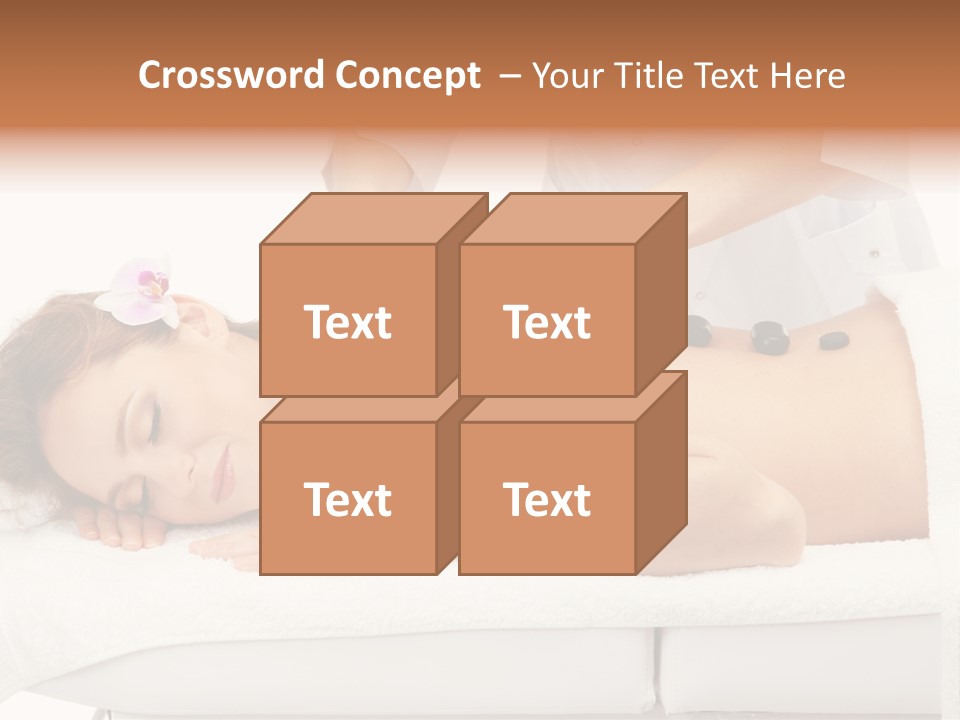 Attractive Lying Isolated PowerPoint Template