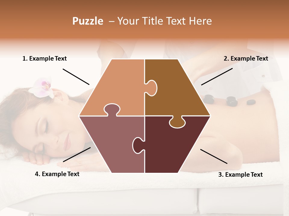 Attractive Lying Isolated PowerPoint Template