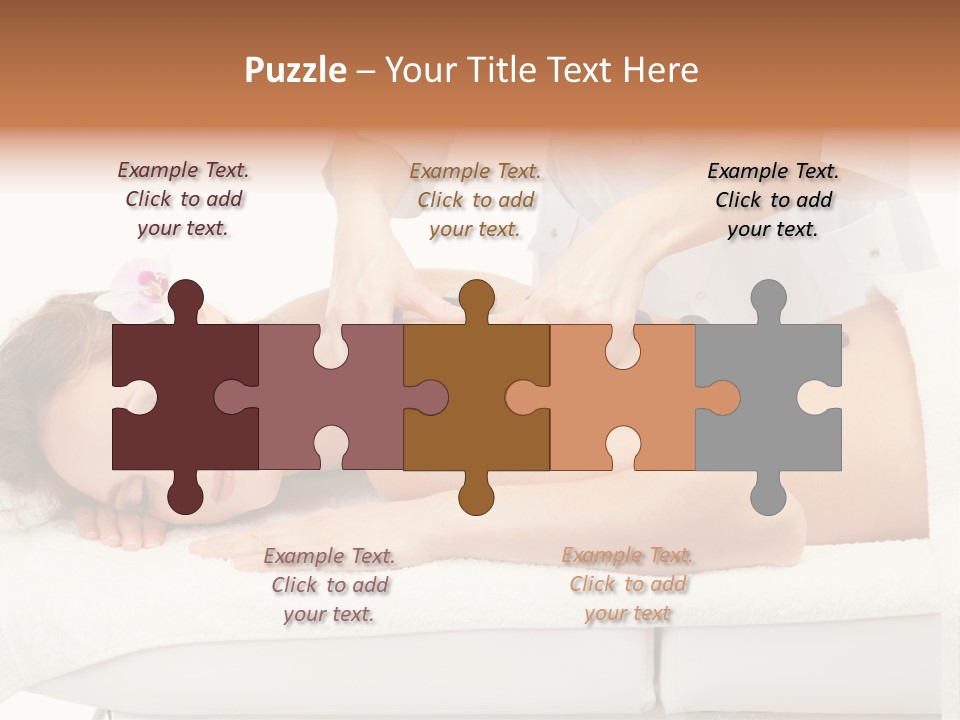 Attractive Lying Isolated PowerPoint Template