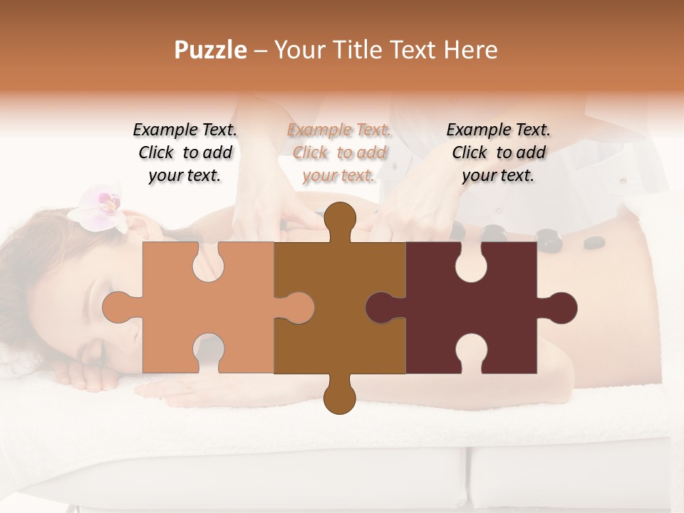 Attractive Lying Isolated PowerPoint Template