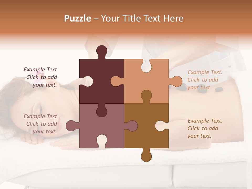 Attractive Lying Isolated PowerPoint Template