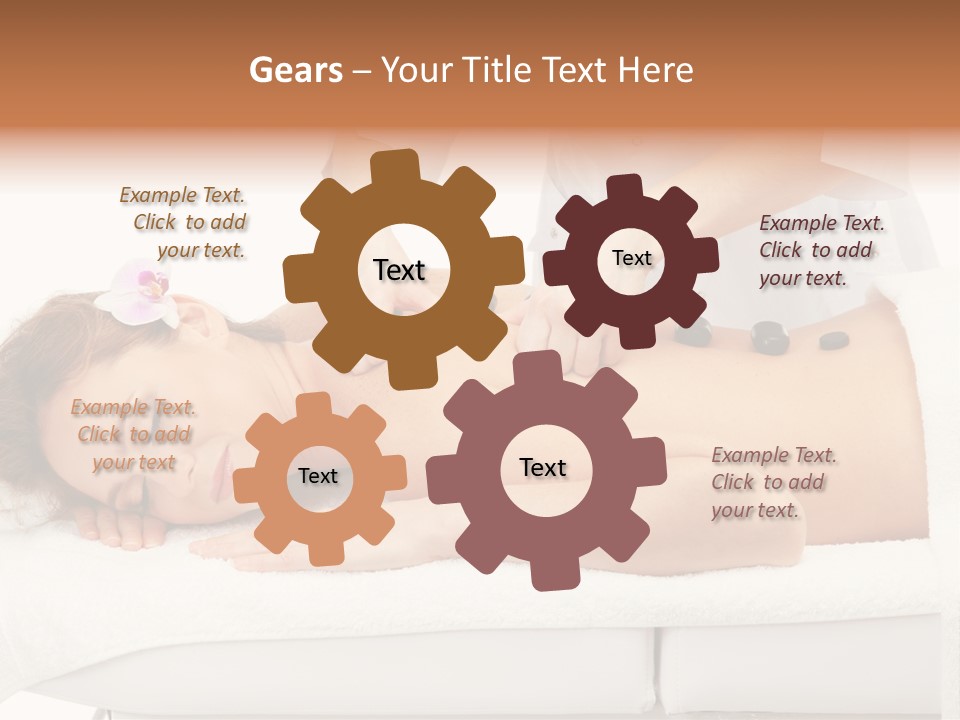 Attractive Lying Isolated PowerPoint Template