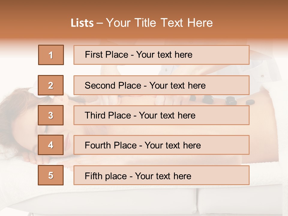 Attractive Lying Isolated PowerPoint Template