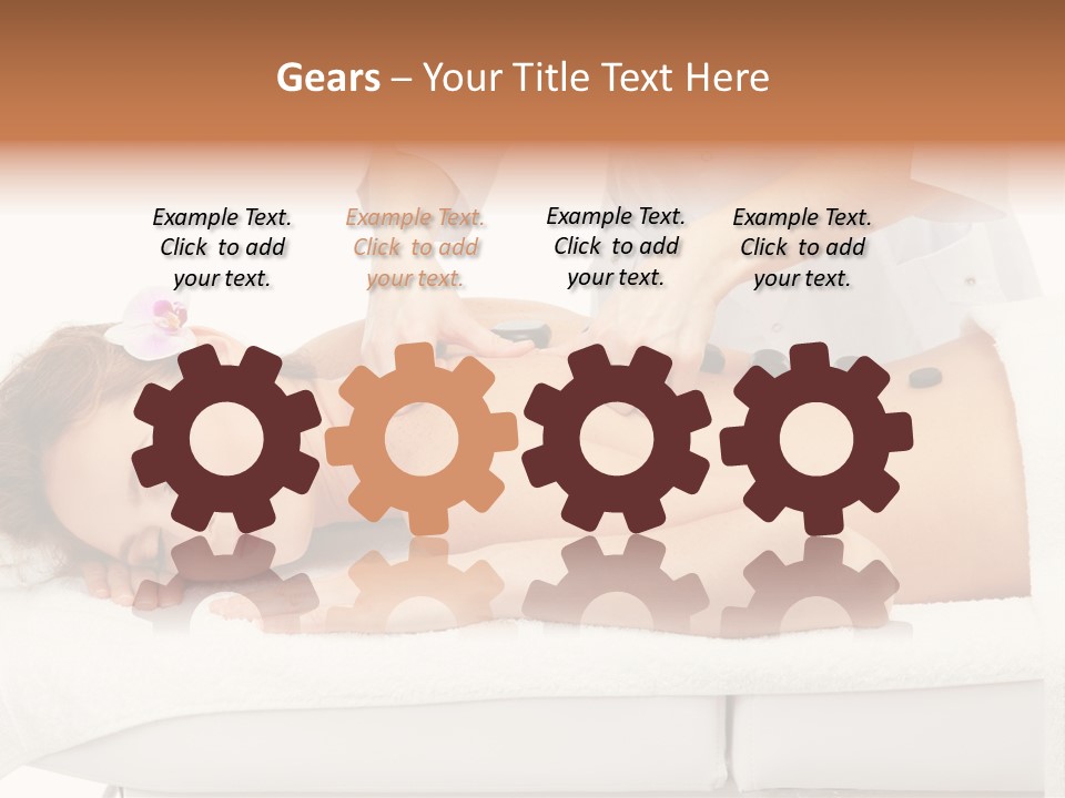 Attractive Lying Isolated PowerPoint Template